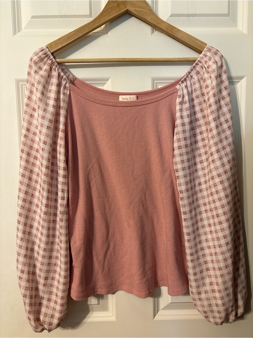 Hailey& Co Gingham Top View 2
